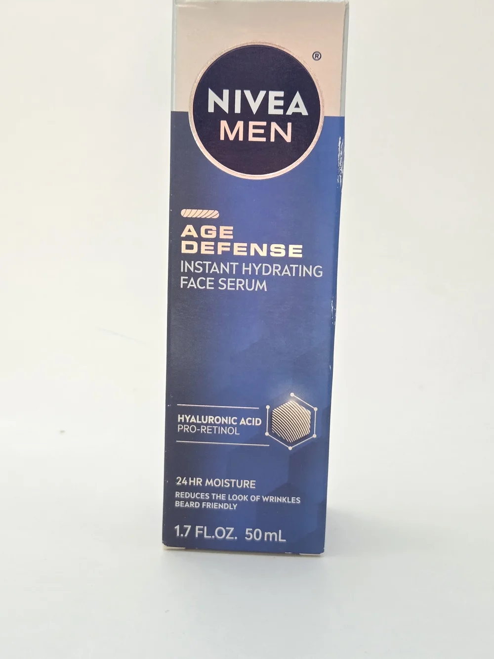 NIVEA Men Age Defense Serum + Sensitive SPF 15 Face Lotion Set